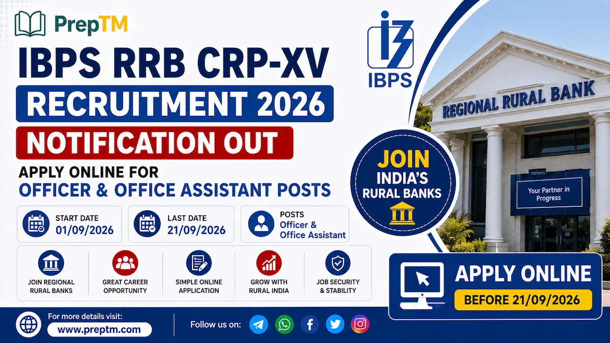 IBPS RRB Recruitment 2026:13,706 posts of Office Assistant and Officer; applications open.